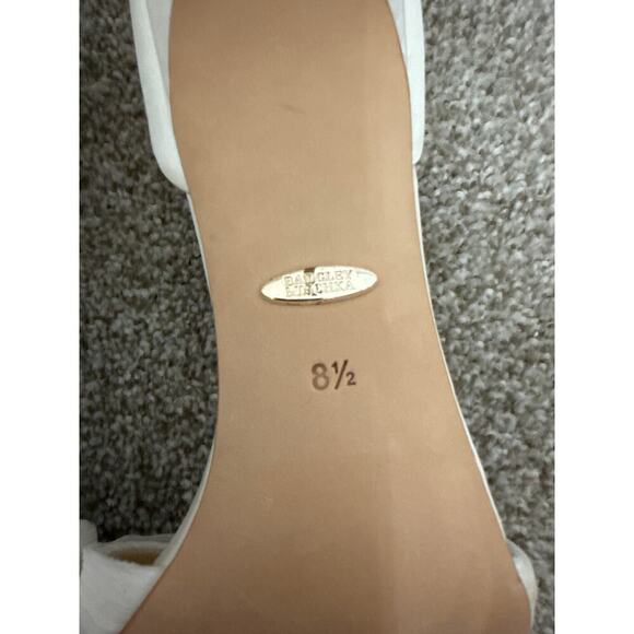 Badgley Mischka Nina Satin Peep Toe Stiletto Sandal, sz 8.5 - Picture 12 of 16